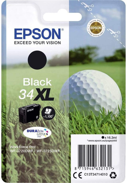 Epson 34XL Tintenpatrone, Schwarz