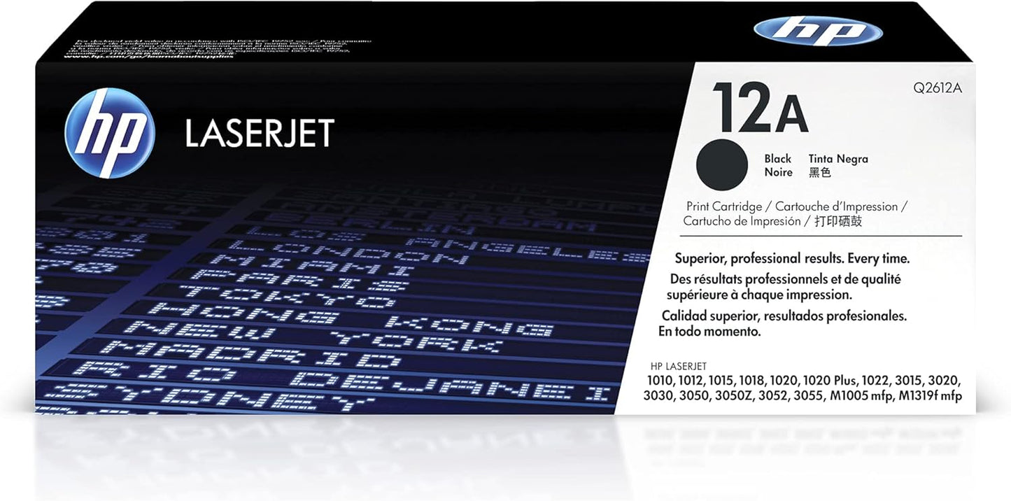 HP 12A Tonerkartusche, Schwarz
